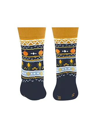 FALKE | Kinder Socken PUMPKIN FAIR ISLE space blue | dunkelblau
